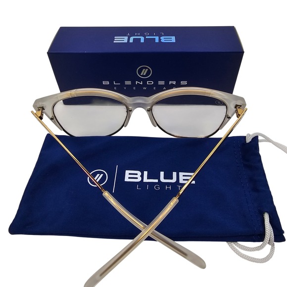 Blenders Womens Eyewear Starlet Frosted Sunrise Blue Light Glasses BL1503 NIB - Picture 1 of 8